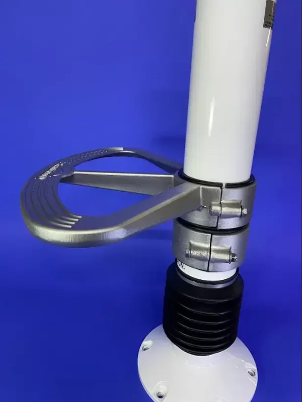 Springfield Boat Seat Footrest in Aluminum or White Powder Coat